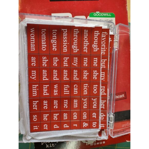 Magnetic Poetry Kit Red Hot Words 2007 Refrigerator Magnet Messages - Picture 5 of 10